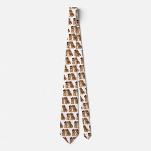 Antieke huisdieren, puppy liefde puppy's met strik stropdas