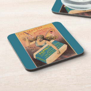 Antieke Huishoudelijke Fee Ad Coaster Bier Onderzetter