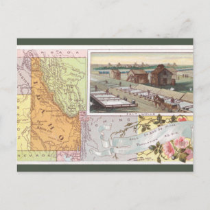 Antieke Idaho Kaart