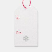 ANTIEKE IJSBERE IN KERSTMUTS CADEAULABEL (Achterkant)