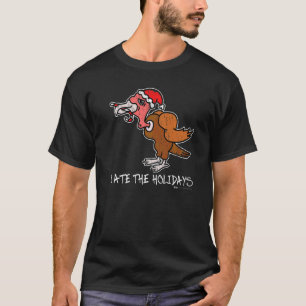 Antieke Ik At De Feestdagen Turkije anti Kerstmis T-shirt