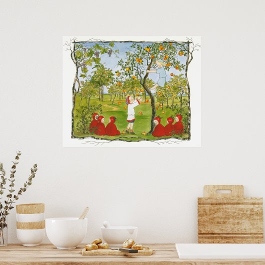 Antieke illustratie door Sibylle Von Olfers  Poster (Keuken)