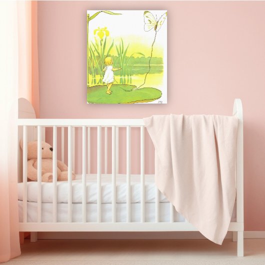 Antieke illustratie Duimelijntje door Elsa Beskow Poster