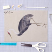 Antieke illustratie: Kraanvogel Tissuepapier (Craft)