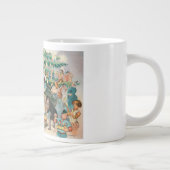 Antieke Illustratie Puck's Kerstboom, 1902 Grote Koffiekop (Rechts)