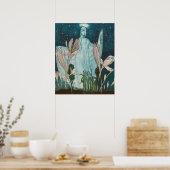 Antieke illustratie van Else Wenz Vietor Poster (Keuken)