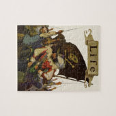 Antieke illustratie van piraat Wyeth Legpuzzel (Horizontaal)