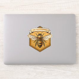 Antieke Imker Bijen Erfgoed Club Sticker