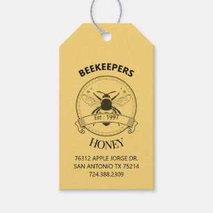 Antieke Imker   Bijenhouderij Cadeaulabel
