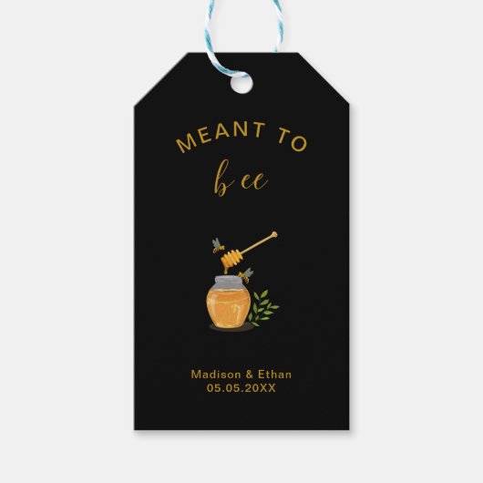 Antieke Imker Honingbij Cadeaulabel (Voorkant)