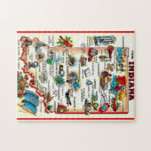 Antieke Indiana geïllustreerd Legpuzzel (Horizontaal)