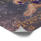 Antieke Indiase Kathak Ghungroo Dans Erfstuk Kunst Poster (Hoek)