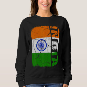 Antieke Indiase Vlag India Trots Wortels Erfgoed Trui