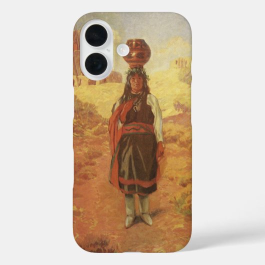 Antieke Indiase Waterdrager door EW Rollins Case-Mate iPhone Case (Achterkant)