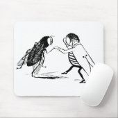 Antieke insecten dansen; Bromvlieg Muismat (Met muis)