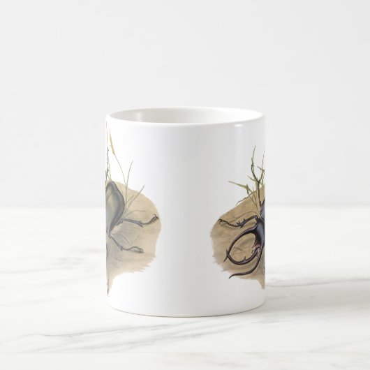 Antieke insecten en kevers, Neushoornkever Koffiemok (Center)