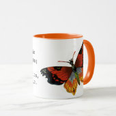 Antieke insecten of beestjes, mooie vlinder mok (Voorkant rechts)