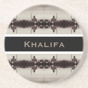 Antieke Irak Bagdad Buniya Moskee 1970 Zandsteen Onderzetter