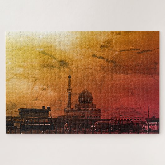 Antieke Irak Bagdad Buniya-moskee Legpuzzel (Horizontaal)