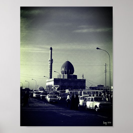 Antieke Irak Bagdad Buniya Moskee Poster (Voorkant)