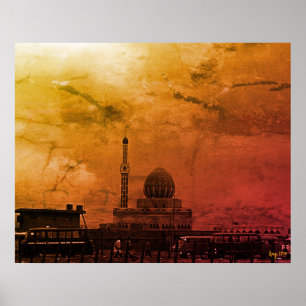 Antieke Irak Bagdad Buniya Moskee Poster