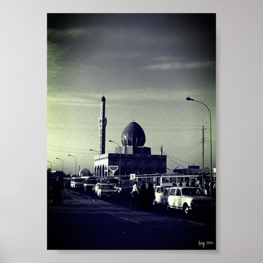 Antieke Irak Bagdad Buniya Moskee Poster (Voorkant)
