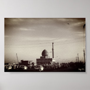 Antieke Irak Bagdad Buniya-moskee Poster