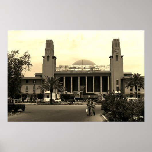 Antieke Irak Bagdad centraal station Poster (Voorkant)