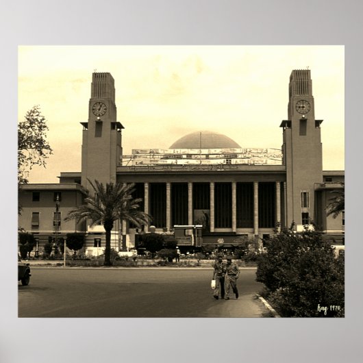 Antieke Irak Bagdad centraal station Poster (Voorkant)