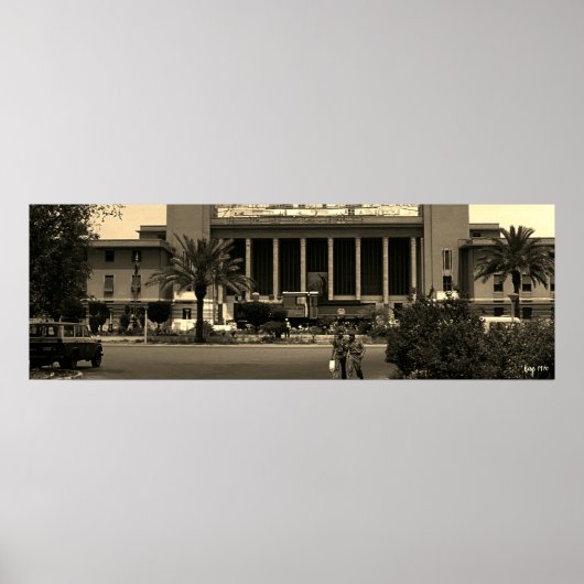 Antieke Irak Bagdad centraal station Poster (Voorkant)