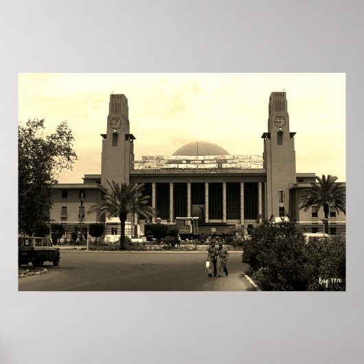 Antieke Irak Bagdad centraal station Poster (Voorkant)