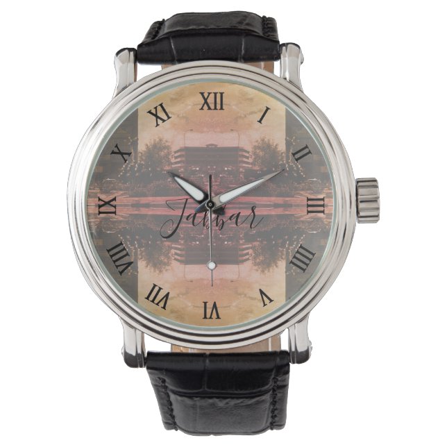 Antieke Irak Bagdad fontein Horloge (Voorkant)