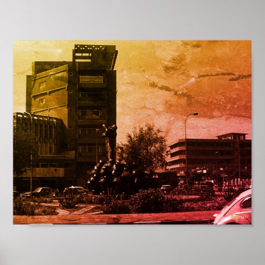 Antieke Irak Bagdad fontein Poster (Voorkant)