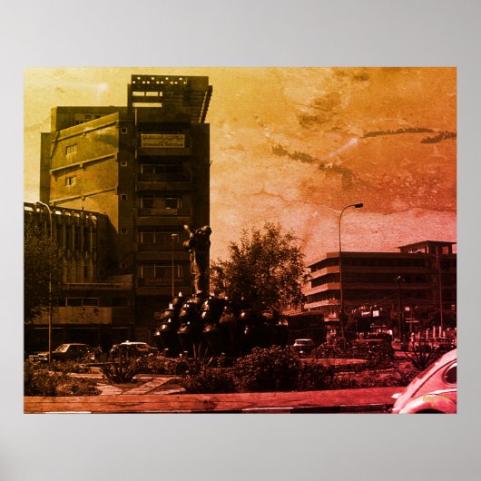 Antieke Irak Bagdad fontein Poster (Voorkant)