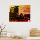 Antieke Irak Bagdad fontein Poster (Keuken)