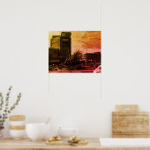 Antieke Irak Bagdad fontein Poster (Keuken)