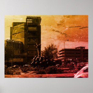 Antieke Irak bagdad fontein Poster
