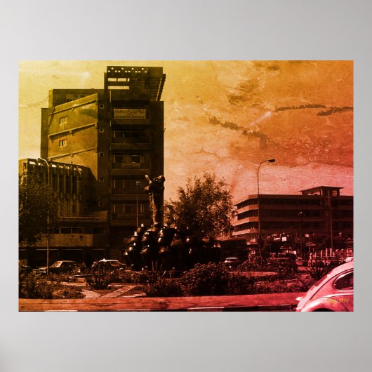 Antieke Irak bagdad fontein Poster (Voorkant)