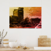 Antieke Irak Bagdad fontein Poster (Keuken)