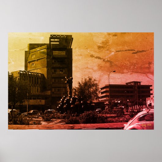 Antieke Irak Bagdad fontein Poster (Voorkant)
