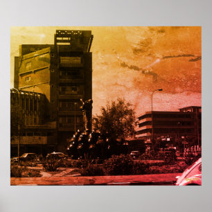 Antieke Irak Bagdad fontein Poster