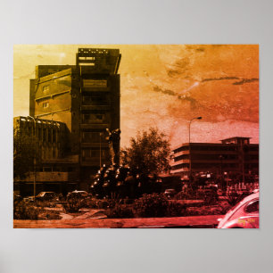 Antieke Irak Bagdad fontein Poster