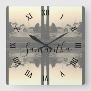 Antieke Iran Isfahan chehel sotun-paleis Horloge Vierkante Klok