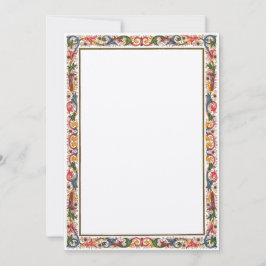 Antieke Italiaanse rand 5 x 7 huwelijk Kaart