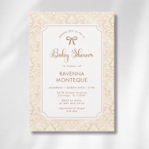 Antieke Ivoren Sierlijst Gouden Strik Baby Borrel