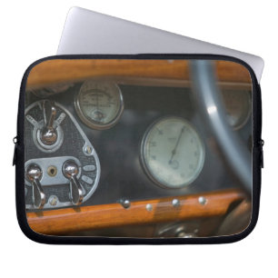 antieke jaguar 2 laptop sleeve