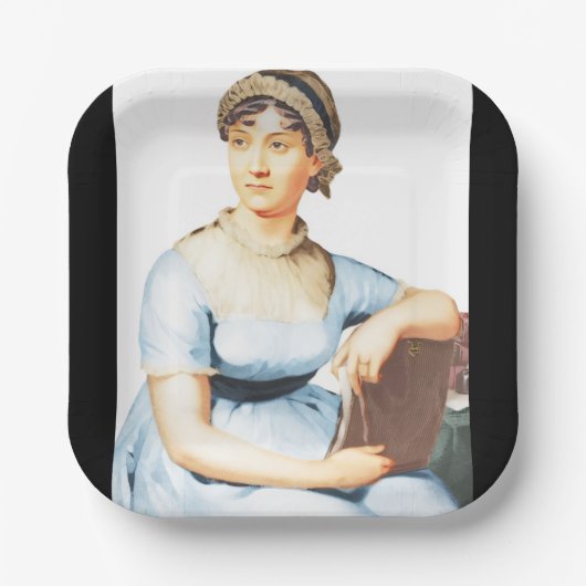 Antieke Jane Austen Papieren Bord (Voorkant)