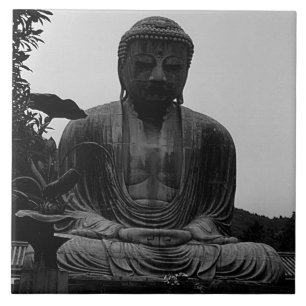 Antieke Japan Kamakura Grote Boeddha Magneet Tegeltje