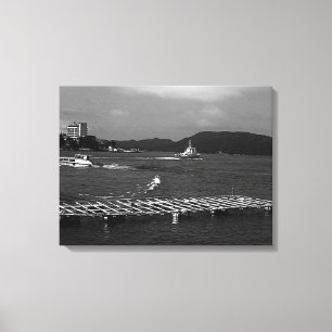 Antieke Japan Mie Mikimoto Pareleiland zicht Canvas Afdruk