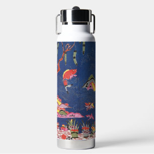 Antieke Japanse Kimono Textiel (Bingata) Waterfles